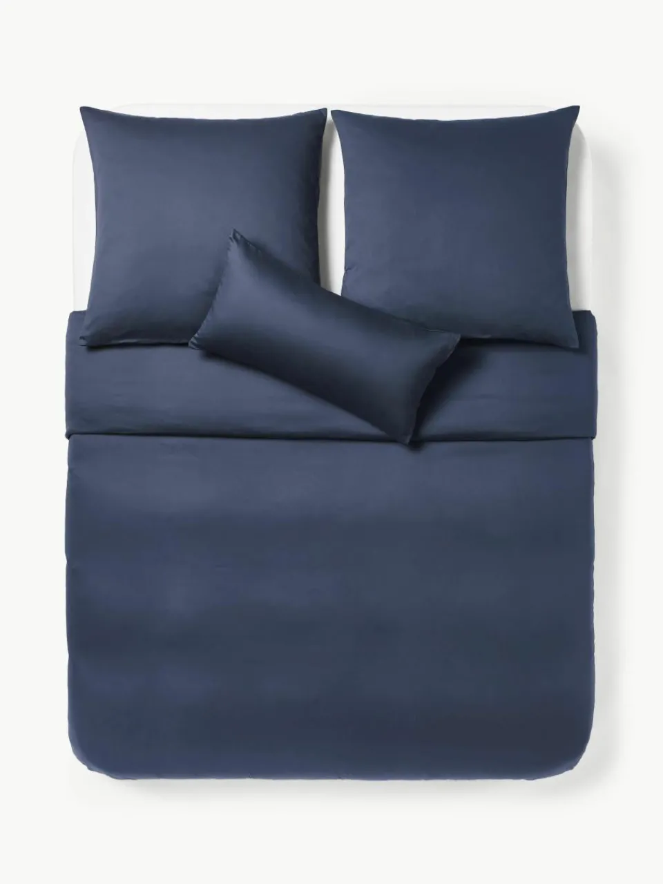 Katoensatijnen dekbedovertrek Comfort^Westwing Collection Outlet