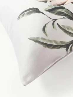 Katoensatijnen dekbedovertrek Blossom^Westwing Collection New