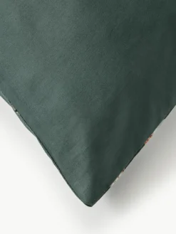 Katoensatijnen kussenhoes Flori met bloemenprint^Westwing Collection Sale