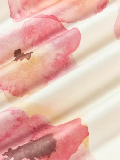 Katoensatijnen kussenhoes Fiorella met bloemenprint^Westwing Collection Online