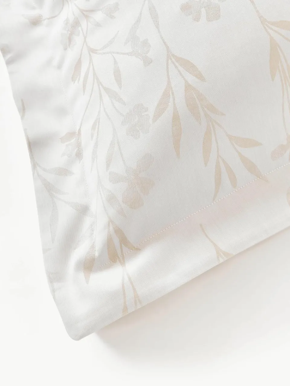 Katoensatijnen kussenhoes Hurley met jacquard patroon^Westwing Collection Discount