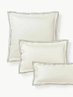 Katoensatijnen kussenhoes Carlotta^Westwing Collection New