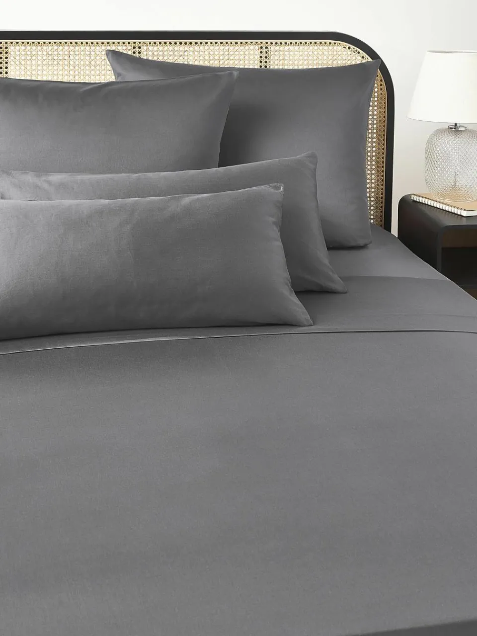 Katoensatijnen laken Comfort^Westwing Collection Best