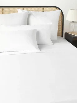 Katoensatijnen laken Comfort^Westwing Collection Outlet