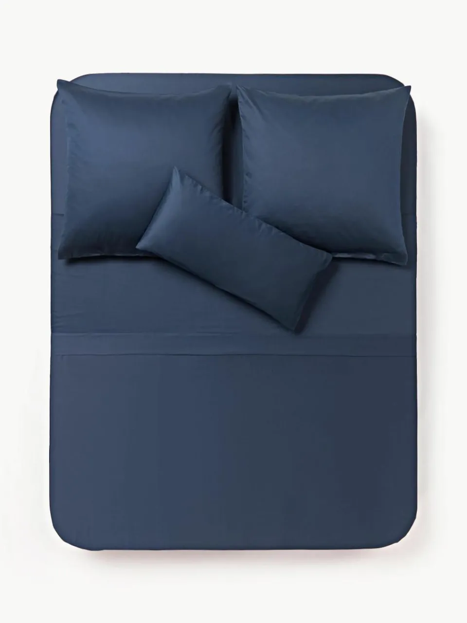 Katoensatijnen laken Comfort^Westwing Collection Sale