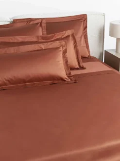 Katoensatijnen laken Premium^Westwing Collection Hot