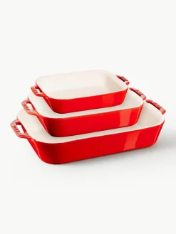 Keramische ovenschalen, set van 3^Staub Clearance