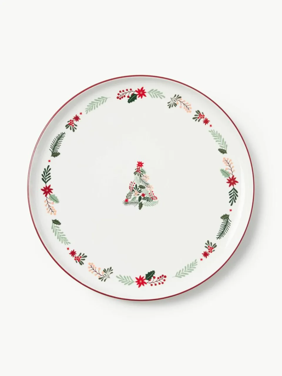 Kerstserveerbord Eve van porselein^Westwing Collection Fashion