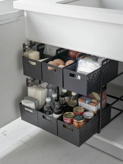 Keukenrek Tower met opbergmanden^Yamazaki Hot