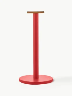 Keukenrolhouder Mattina met bamboehouten decoratie^ALESSI Hot