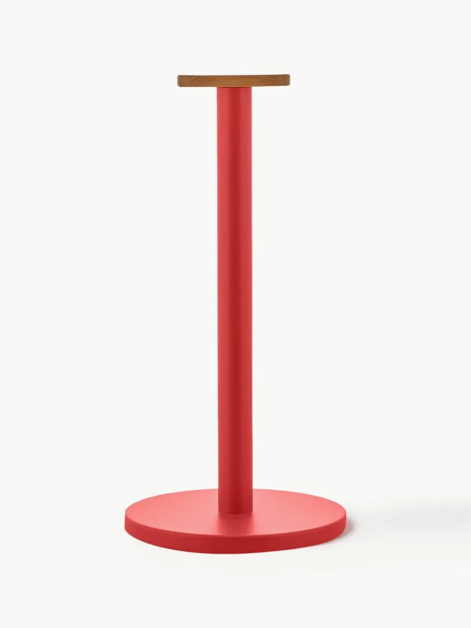 Keukenrolhouder Mattina met bamboehouten decoratie^ALESSI Hot