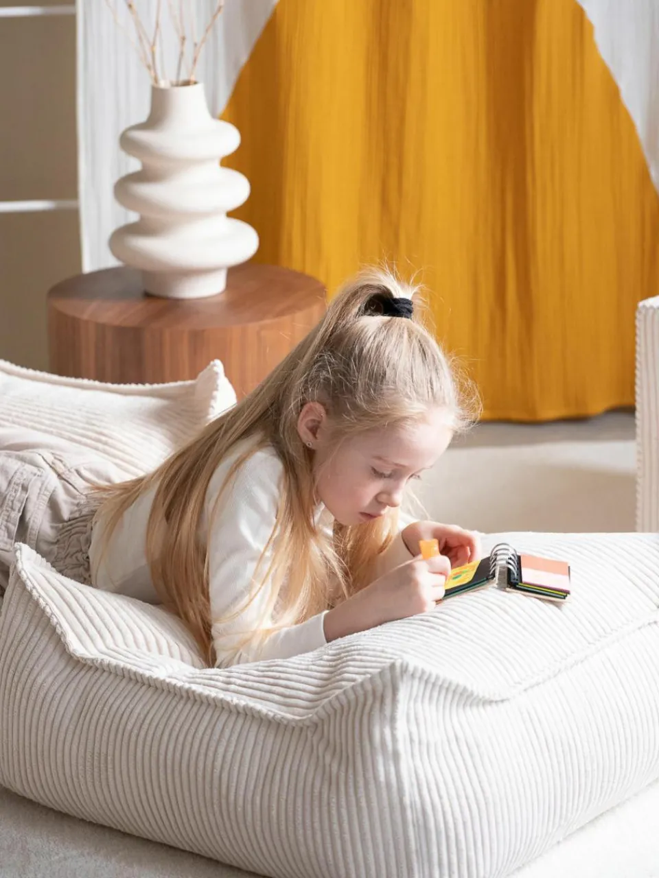 Kinder vloerkussen Sugar van corduroy^Wigiwama Discount