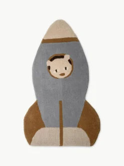 Kinder wollen vloerkleed Space^Bloomingville Mini Best