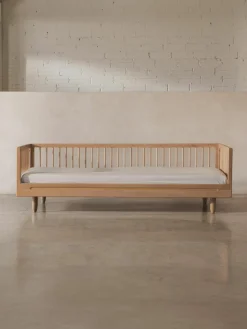 Kinderbed Pure van eikenhout, 90 x 200 cm^Nobodinoz New