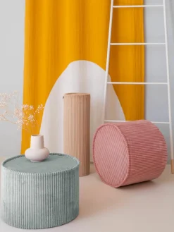 Kinderpoef Sugar van corduroy, Ø 40 cm^Wigiwama Outlet