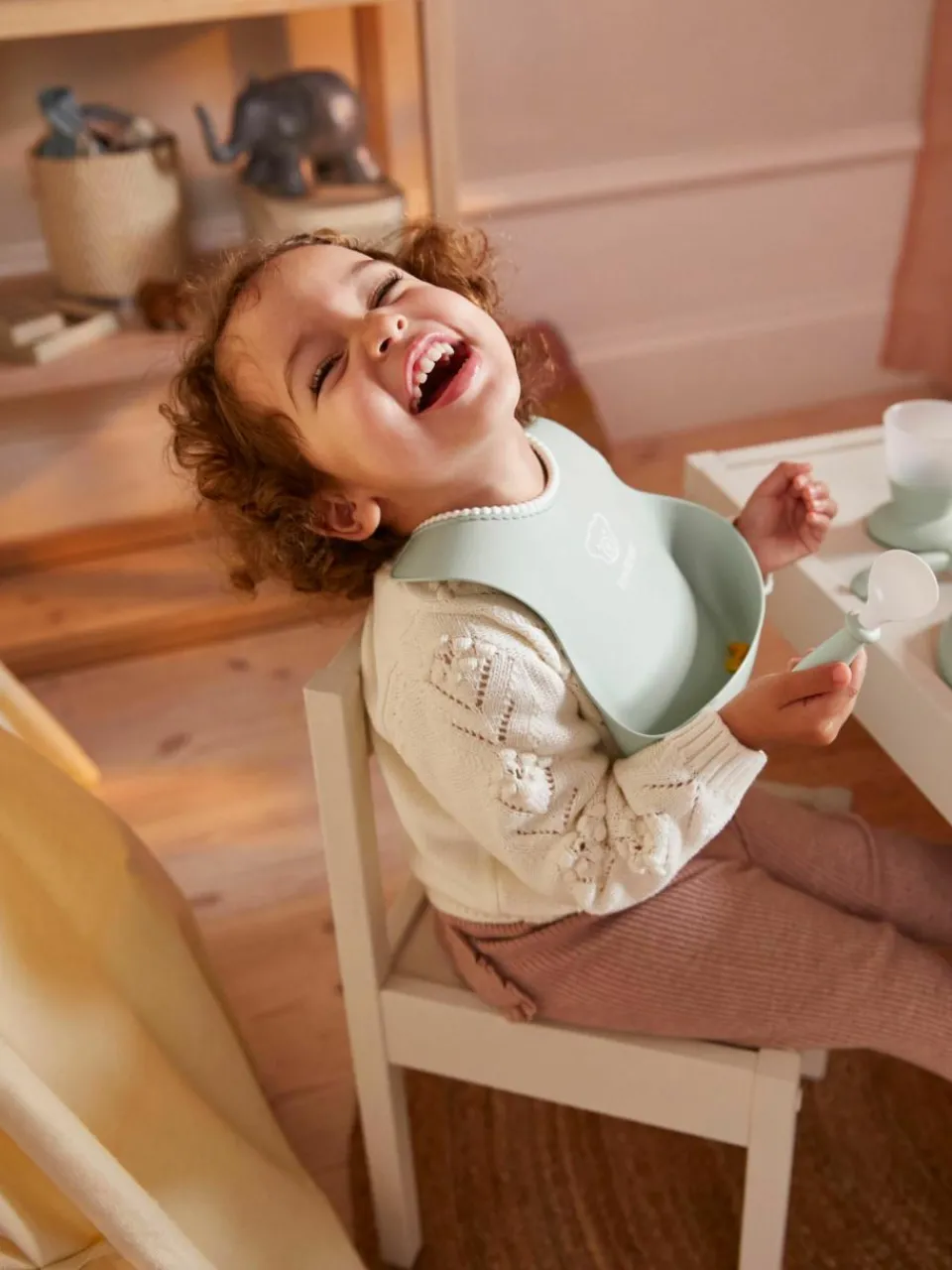 Kinderservies Bliss met slabbetje, 8-delig^Westwing Clearance