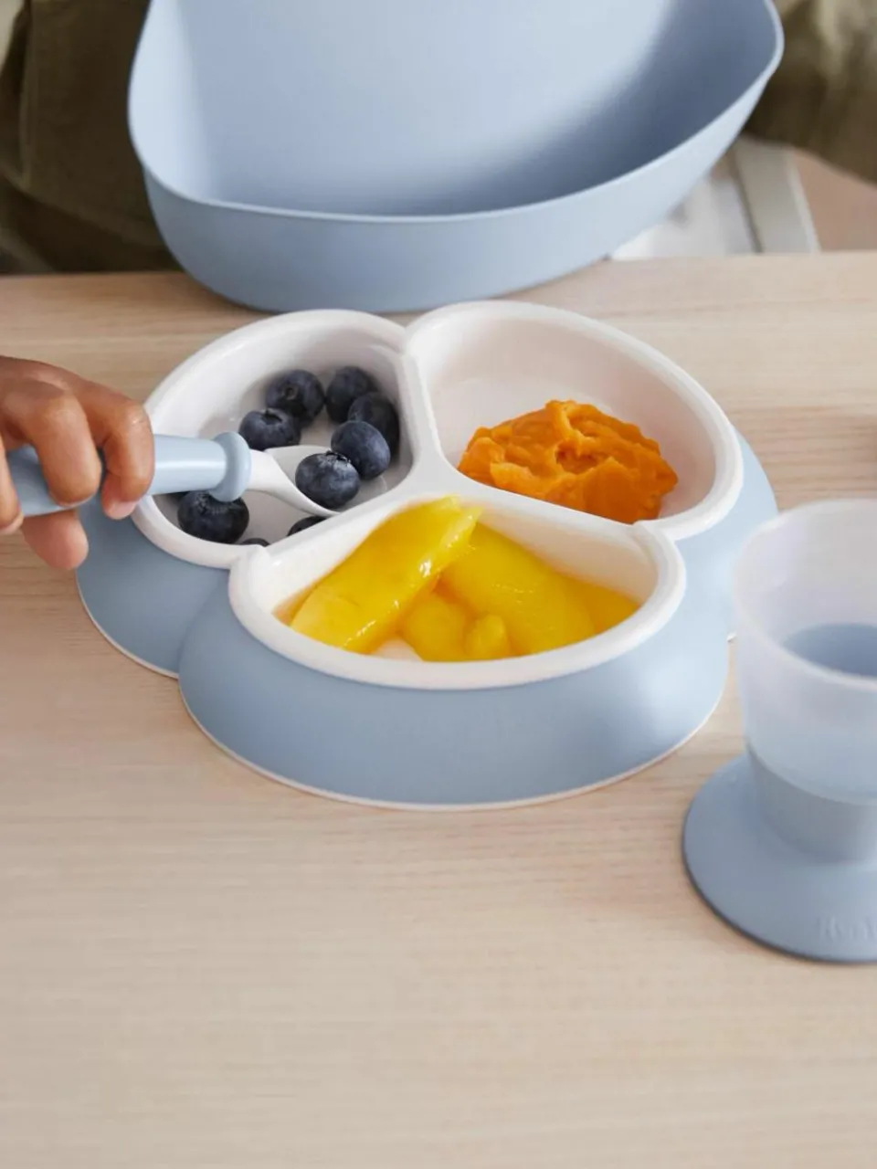 Kinderservies Bliss met slabbetje, 4-delig^Westwing Online