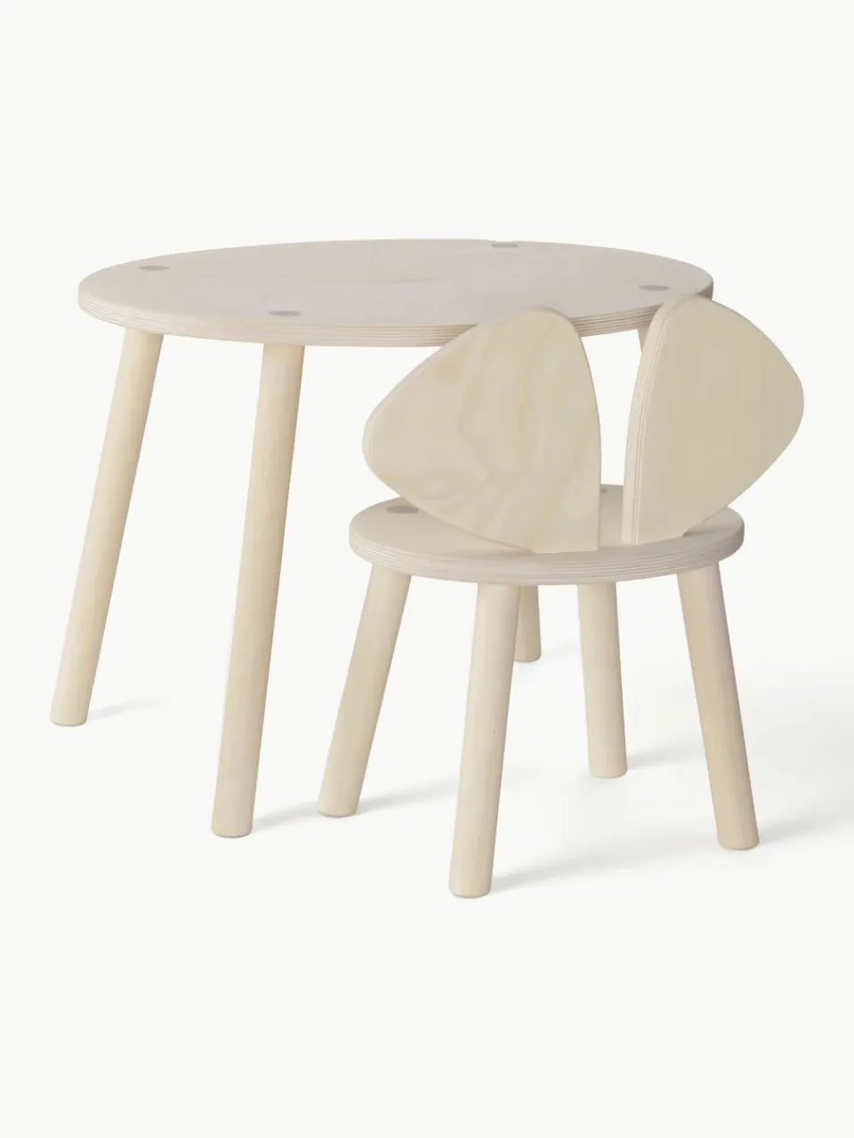Kindertafel Mouse met kinderstoel, set van 2^Nofred Online