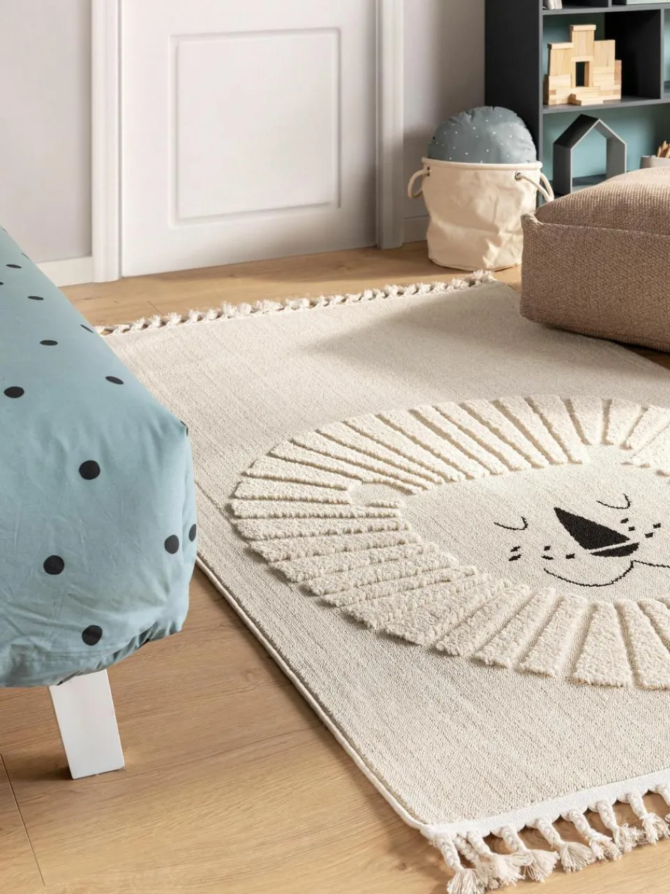 Kindervloerkleed Momo met kwastjes en hoog-laag effect^Benuta Outlet