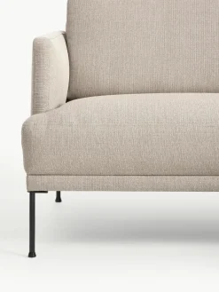 Kleine beige hoekbank Fluente^Westwing Collection Outlet