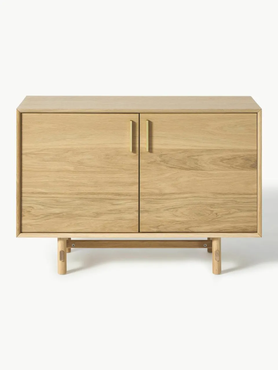 Kleine dressoir Diana van eikenhout^Westwing Collection New