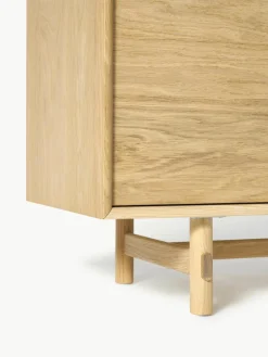 Kleine dressoir Diana van eikenhout^Westwing Collection New