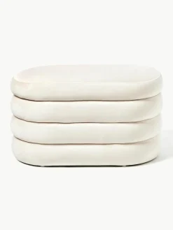 Kleine fluwelen bank Alto met opbergruimte^Westwing Collection Clearance