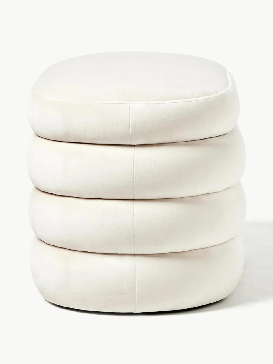 Kleine fluwelen bank Alto met opbergruimte^Westwing Collection Clearance