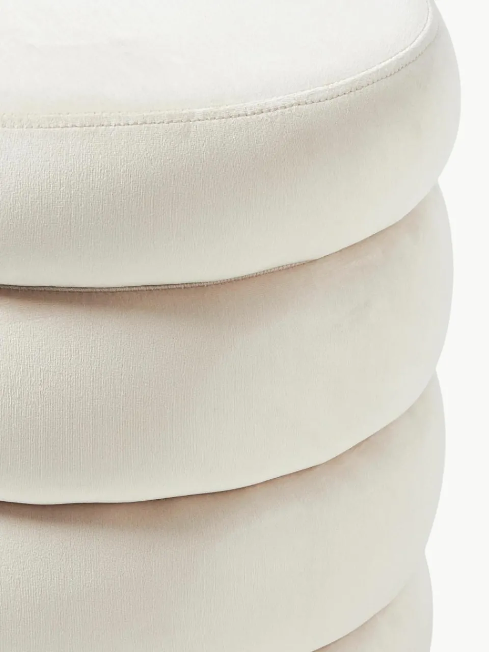 Kleine fluwelen bank Alto met opbergruimte^Westwing Collection Clearance