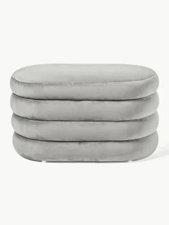 Kleine fluwelen bank Alto met opbergruimte^Westwing Collection Best