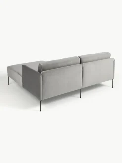 Kleine fluwelen hoekbank Fluente^Westwing Collection Best