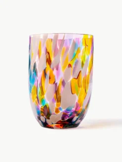 Kleine handgemaakte waterglazen Splash, 6 stuks^ANNA VON LIPA Outlet