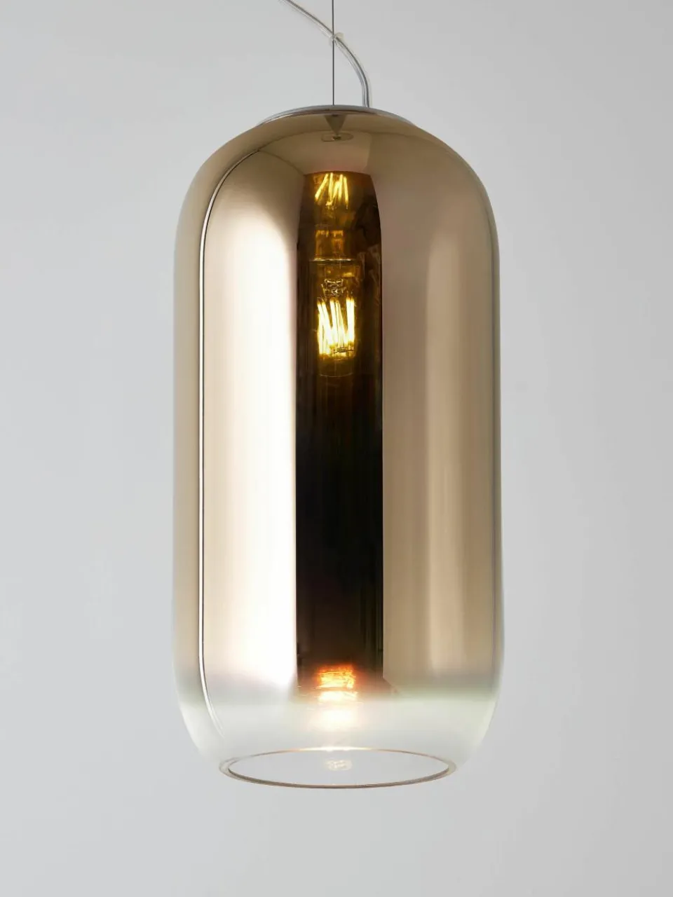 Kleine hanglamp Gople, mondgeblazen^Artemide New