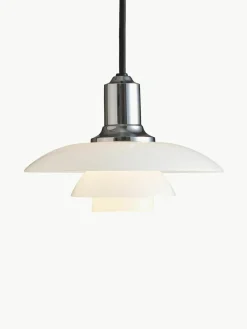 Kleine hanglamp PH 2/1, mondgeblazen^Louis Poulsen New