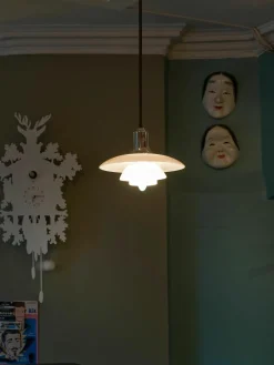 Kleine hanglamp PH 2/1, mondgeblazen^Louis Poulsen New