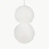 Kleine hanglamp Zero van glas en beton^Nova Luce Hot
