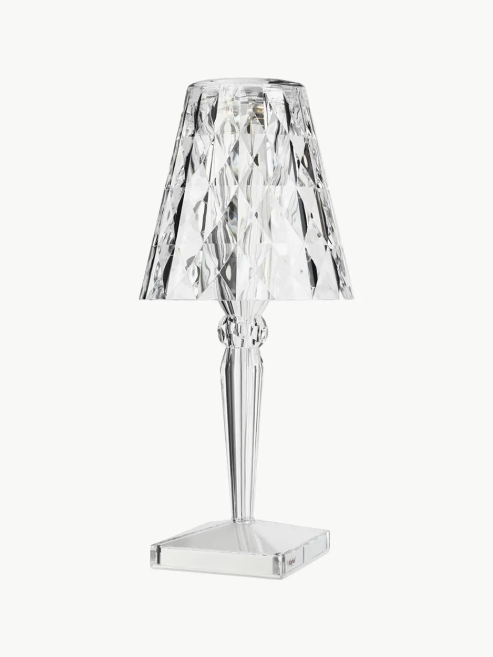 Kleine mobiele LED tafellamp Battery, H 26 cm^Kartell Hot
