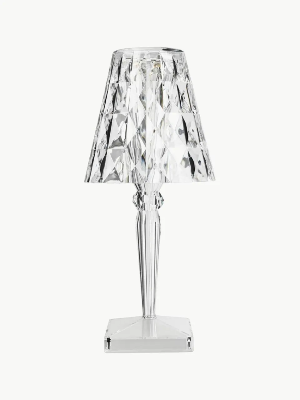 Kleine mobiele LED tafellamp Battery, H 26 cm^Kartell Hot