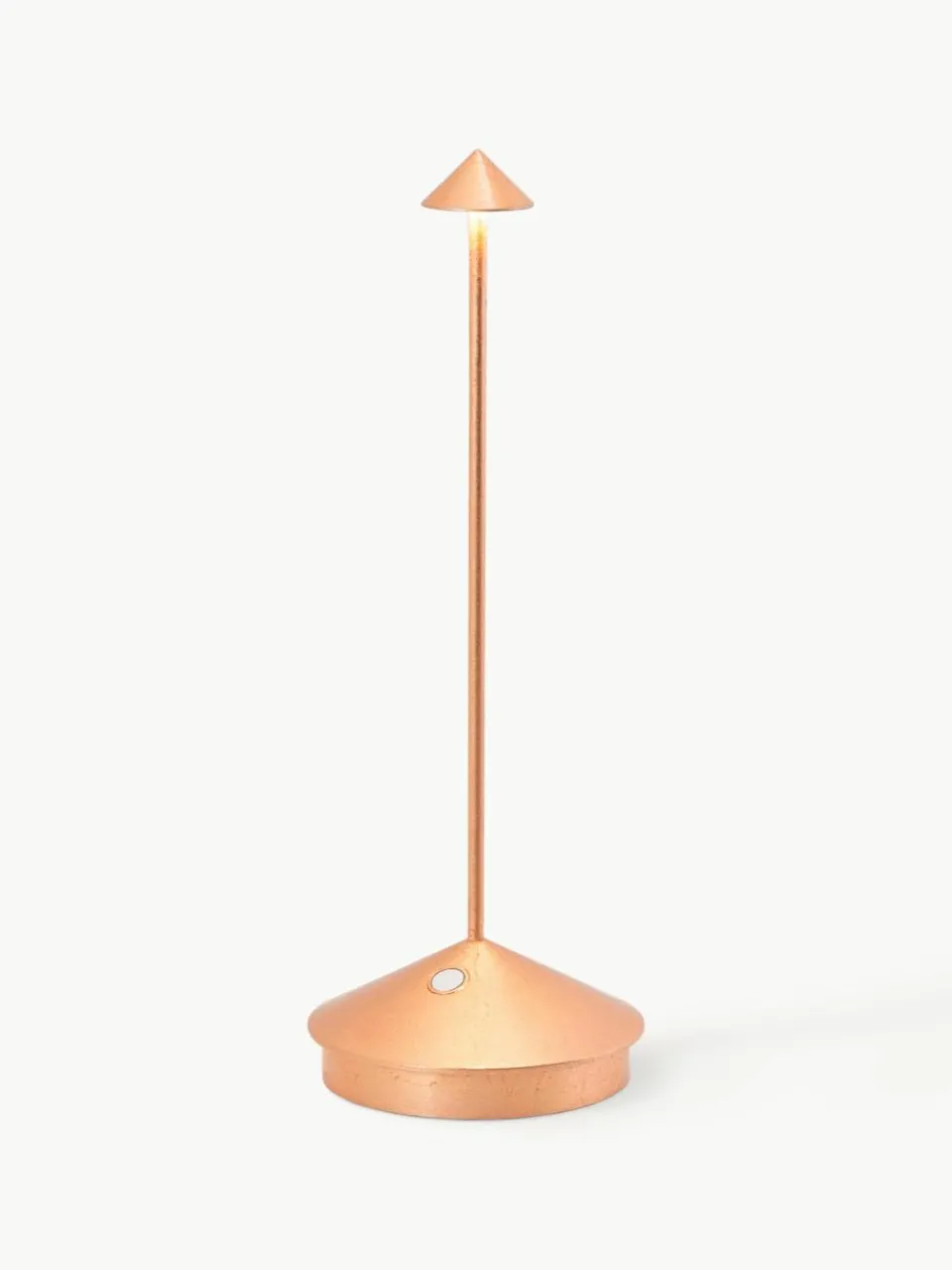 Kleine mobiele LED tafellamp Pina, dimbaar^zafferano New