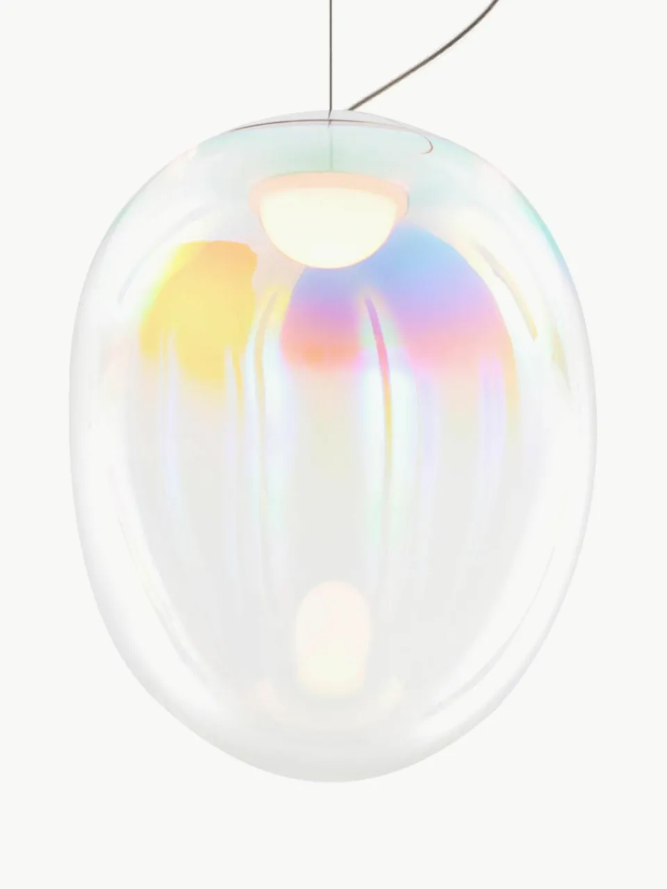 Kleine mondgeblazen LED hanglamp Stellar Nebula, dimbaar, Ø 16 cm^Artemide Discount