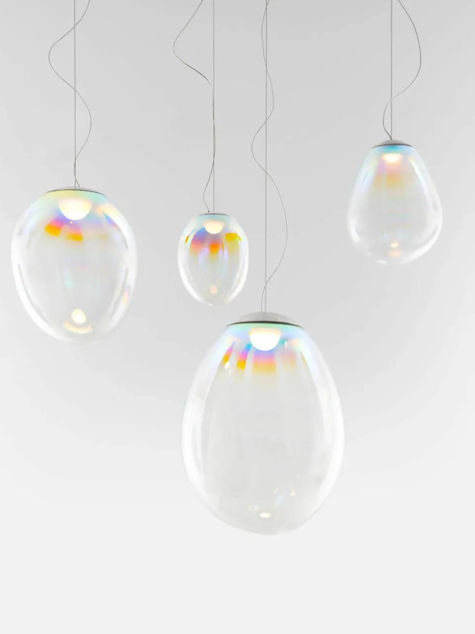 Kleine mondgeblazen LED hanglamp Stellar Nebula, dimbaar, Ø 16 cm^Artemide Discount