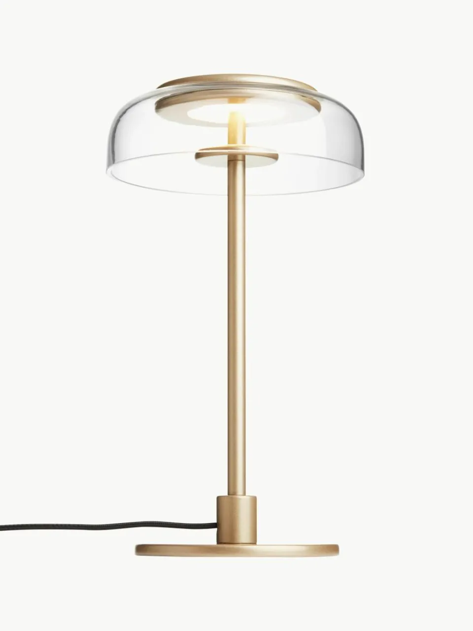 Kleine mondgeblazen LED tafellamp Blossi, dimbaar^Nuura New
