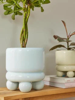 Kleine plantenpot Bryn, H 18 cm^Westwing Collection Outlet