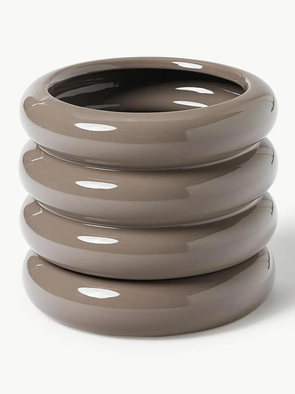 Kleine plantenpot Rudi van keramiek, H 16 cm^Westwing Collection New