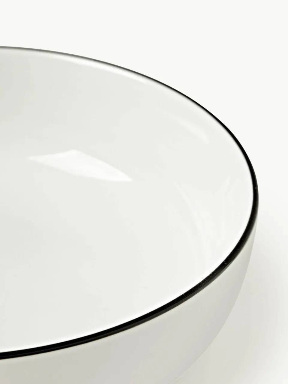 Kleine porseleinen soepborden Facile, 2 stuks^Westwing Collection Online