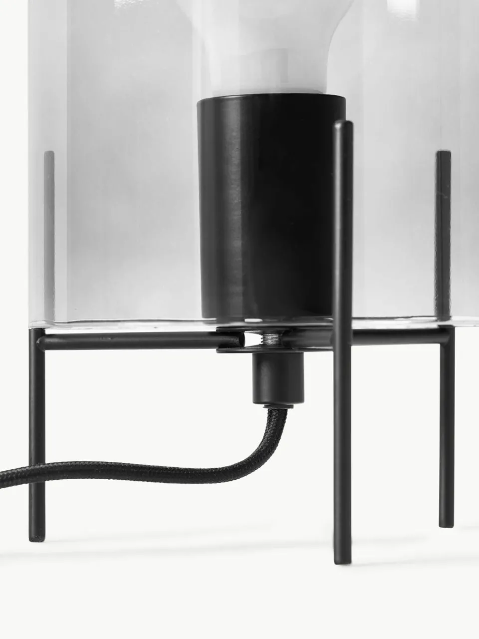Kleine tafellamp Laurel van gekleurd glas^Westwing Collection Discount