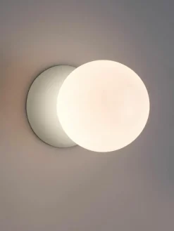 Kleine wand- en plafondlamp Zero van glas en beton^Nova Luce Sale