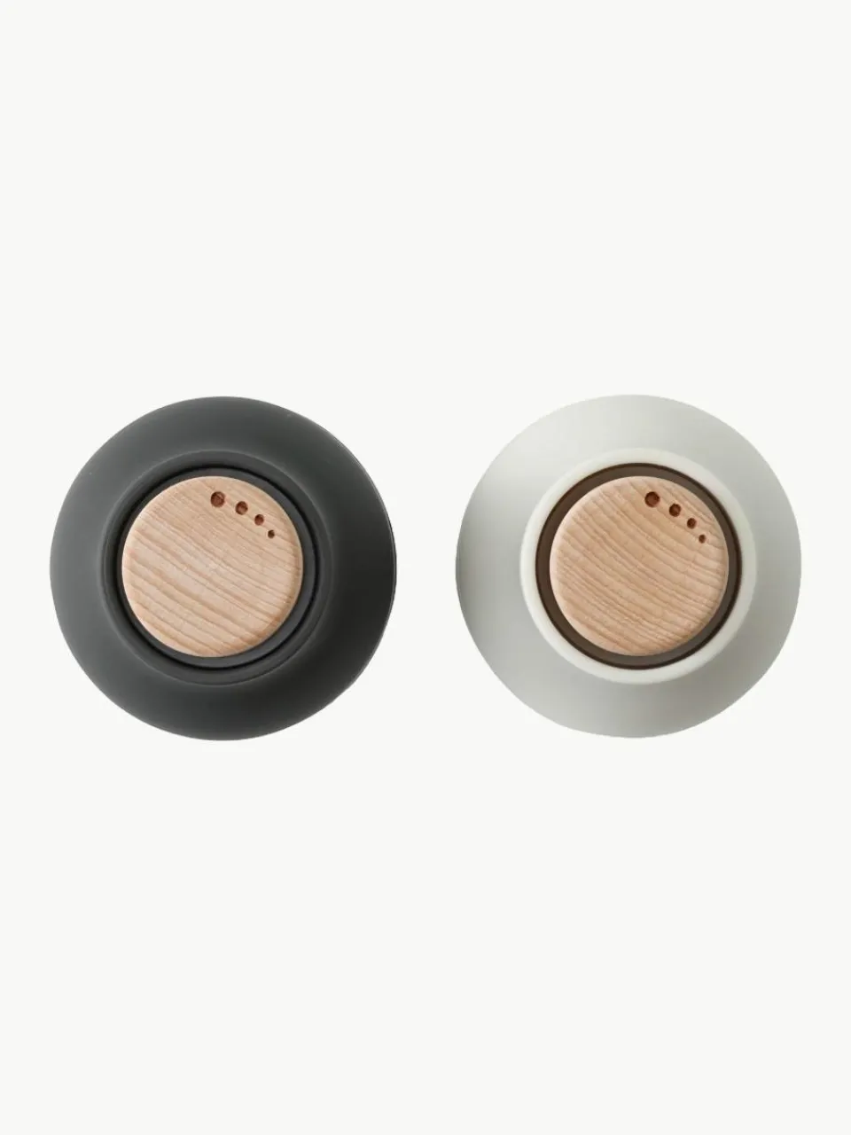Kleine zout- en pepermolen Bottle Grinder met beukenhouten deksel, set van 2^Audo Copenhagen Fashion
