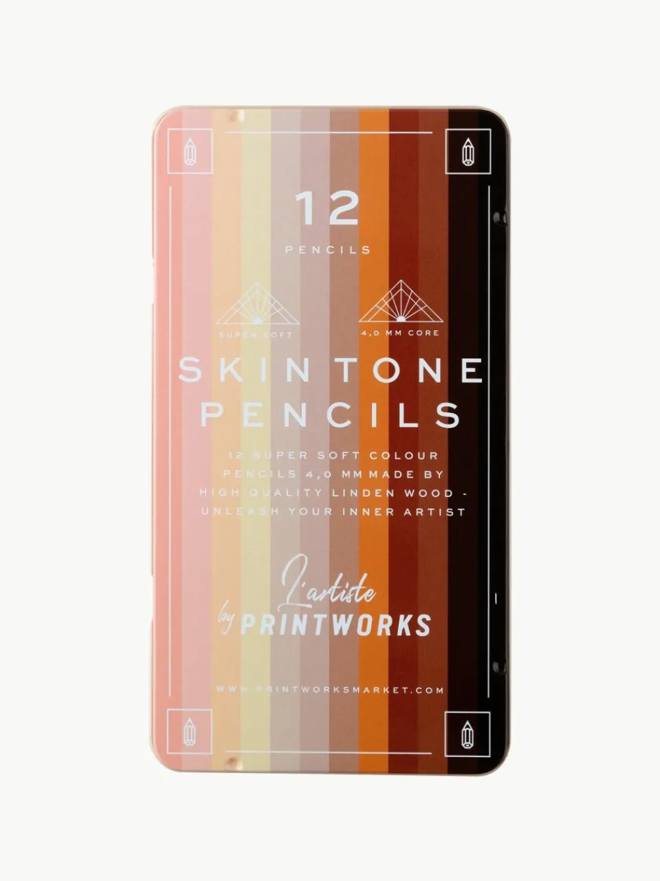 Kleurpotloden Skin Tone, 12-delig^Printworks Outlet