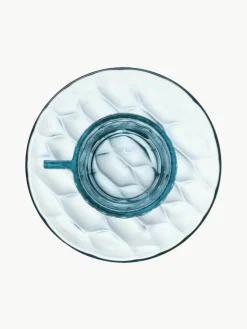 Koffiekopjes met schoteltjes Jellies met structuurpatroon, 4 stuks^Kartell Outlet